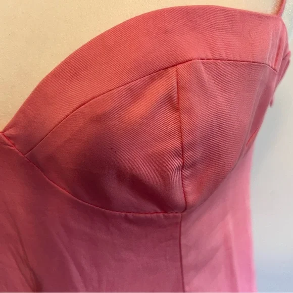 Zara Bustier Midi Dress in Candy Pink Large - Picture 9 of 14